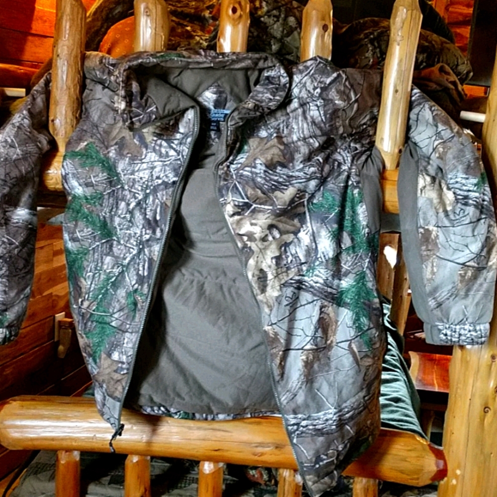 Gander mountain camophlage jacket.